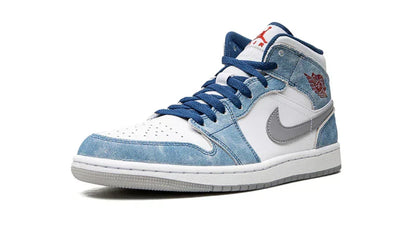 Men's Air Jordan 1 Mid French Blue Shoes