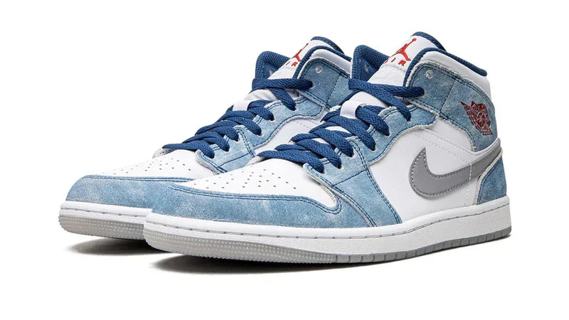 Men's Air Jordan 1 Mid Gold Pendants Shoes