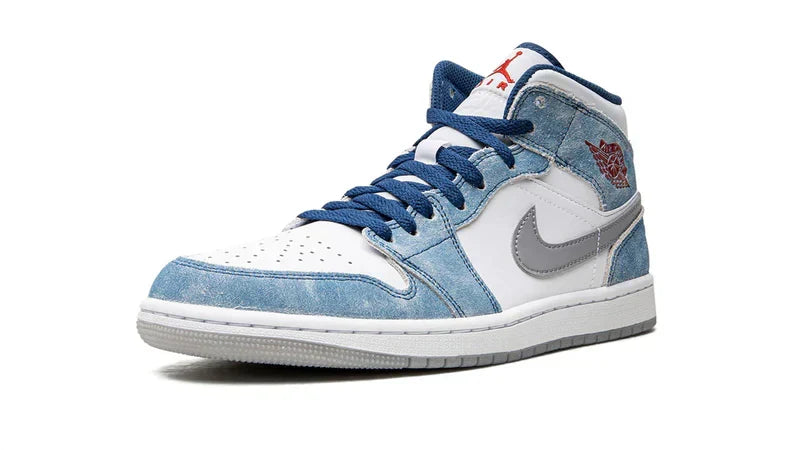 Men's Air Jordan 1 Mid Gold Pendants Shoes