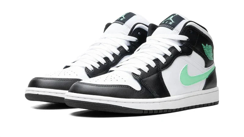 Men's Air Jordan 1 Mid GREEN GLOW Shoes