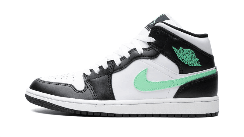 Men's Air Jordan 1 Mid GREEN GLOW Shoes