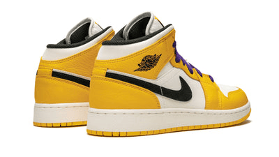 Men's Air Jordan 1 Mid Lakers Shoes