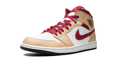Men's Air Jordan 1 Mid Light Curry Shoes