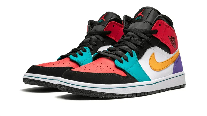 Men's Air Jordan 1 Mid Multicolor Shoes