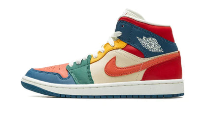Men's Air Jordan 1 Mid Multi-Color Shoes