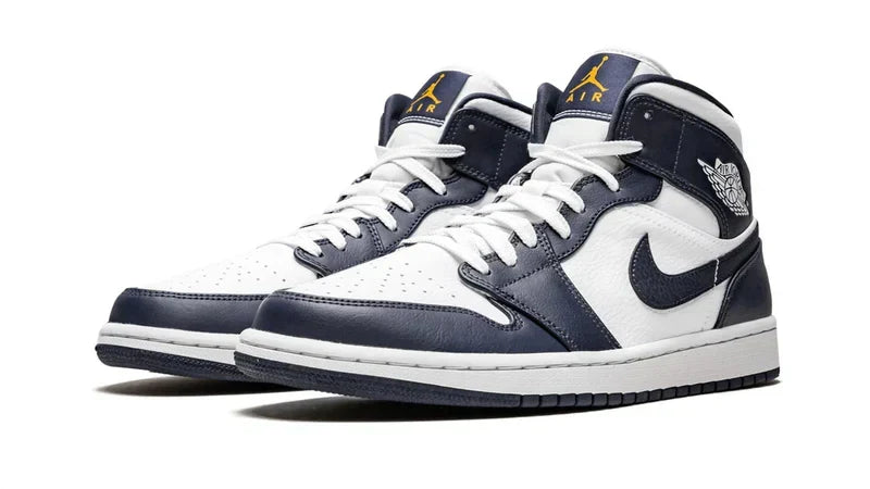 Men's Air Jordan 1 Mid Obsidian Shoes