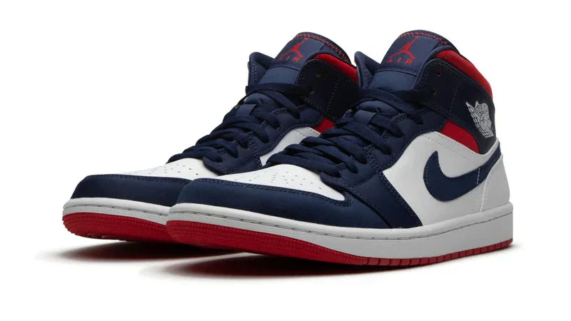 Men's Air Jordan 1 Mid Olympic - USA Shoes