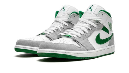 Men's Air Jordan 1 Mid Pine Green Shoes
