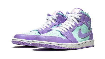 Men's Air Jordan 1 Mid Purple Pulse Shoes