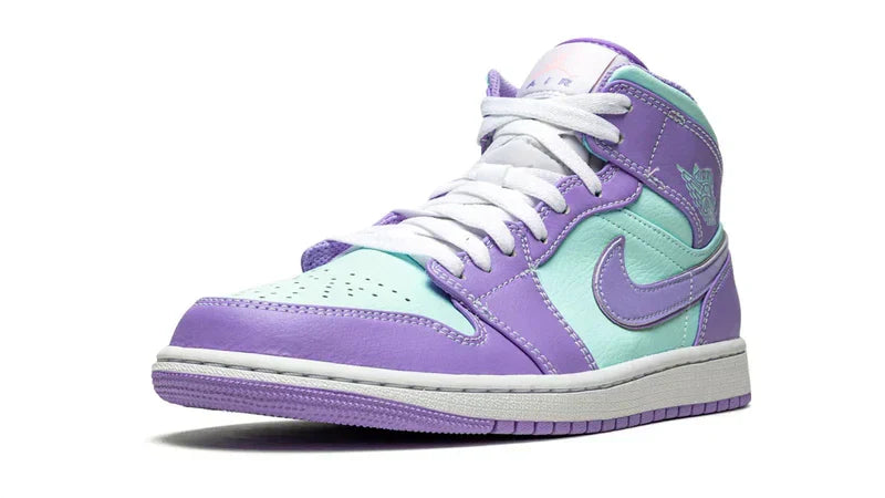 Men's Air Jordan 1 Mid Purple Pulse Shoes