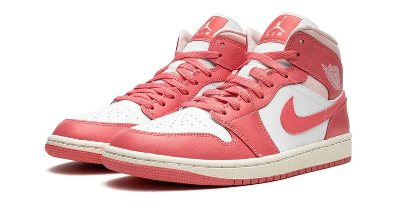 Men's Air Jordan 1 Mid Strawberries And Cream Shoes