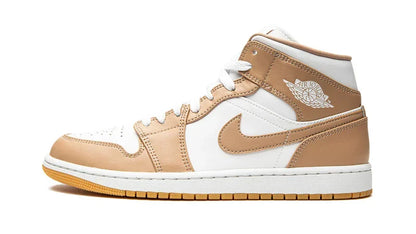 Men's Air Jordan 1 Mid Tan Gum Shoes