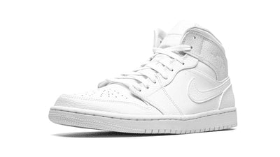 Men's Air Jordan 1 Mid Triple White Shoes