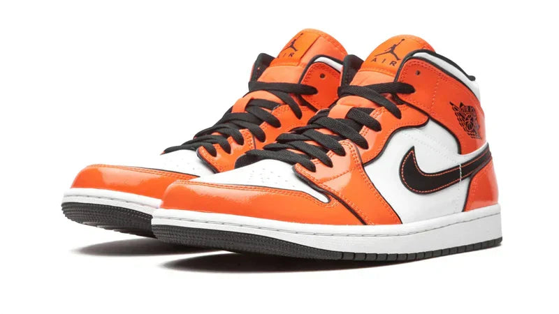 Men's Air Jordan 1 Mid Turf Orange Shoes