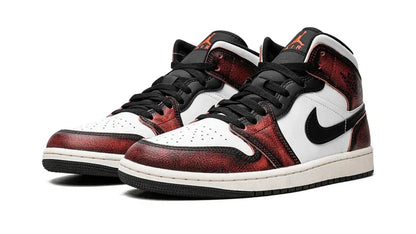 Men's Air Jordan 1 Mid Wear-Away - Infrared Shoes