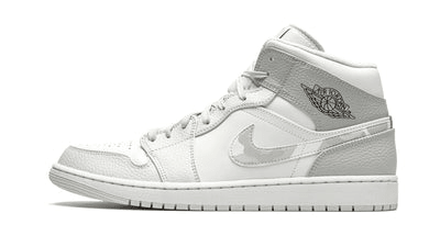 Men's Air Jordan 1 Mid White Camo Shoes
