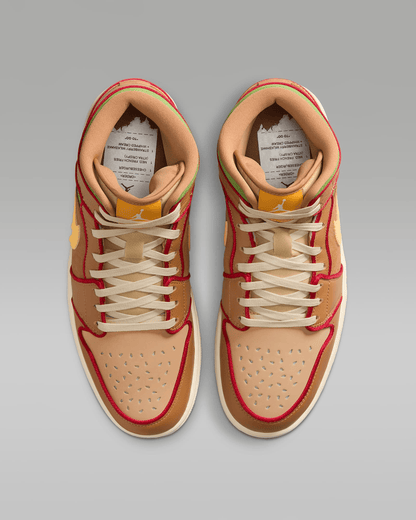 Men's Air Jordan 1 Mid SE Sesame Shoes
