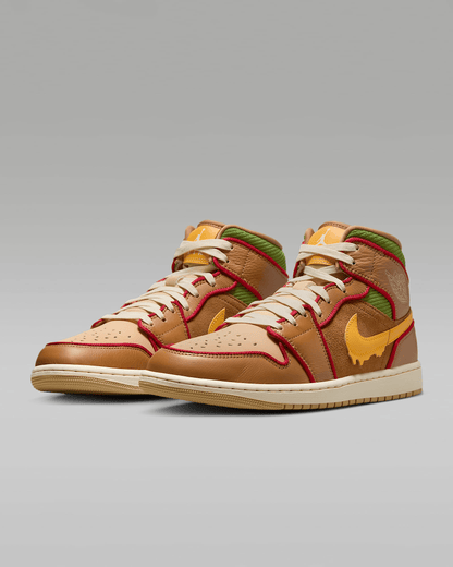 Men's Air Jordan 1 Mid SE Sesame Shoes