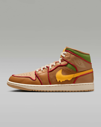 Men's Air Jordan 1 Mid SE Sesame Shoes