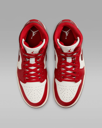 Men's Air Jordan 1 Mid SE Team Red Shoes