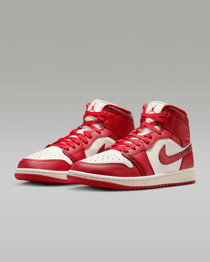 Men's Air Jordan 1 Mid SE Team Red Shoes