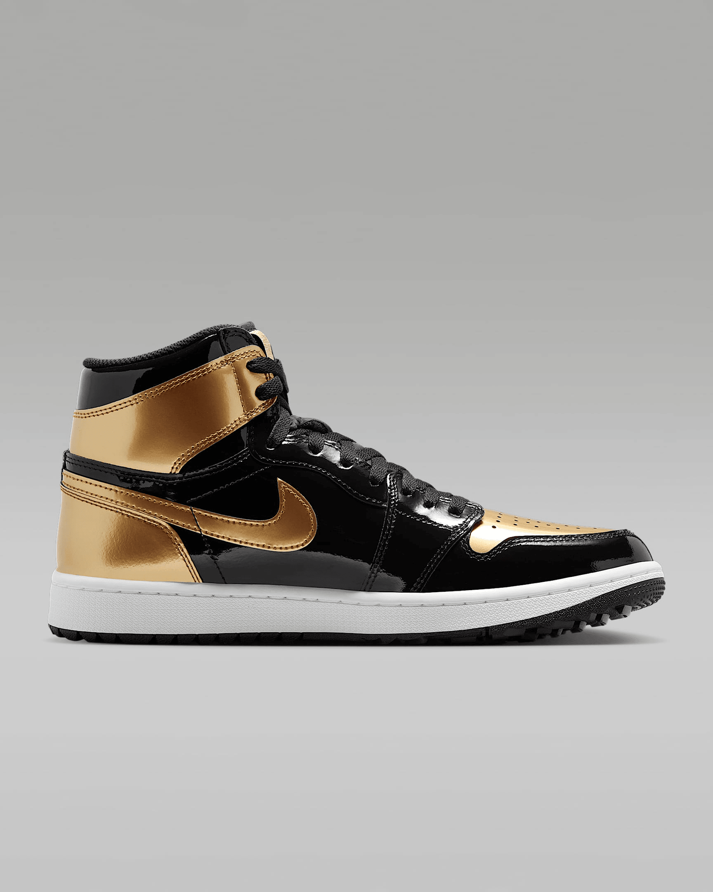 Men's Air Jordan 1 Retro High Metallic Gold Shoes