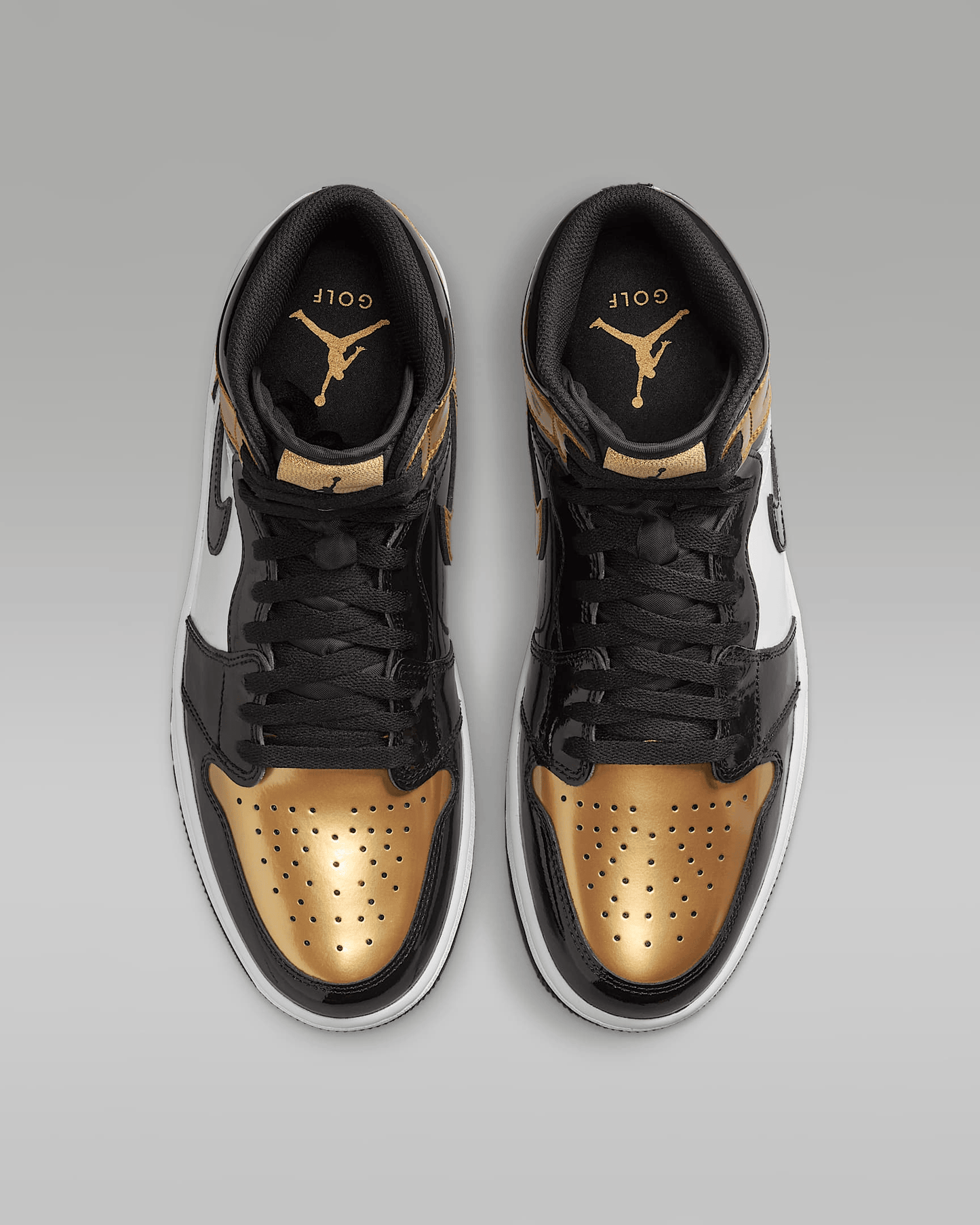 Men's Air Jordan 1 Retro High Metallic Gold Shoes
