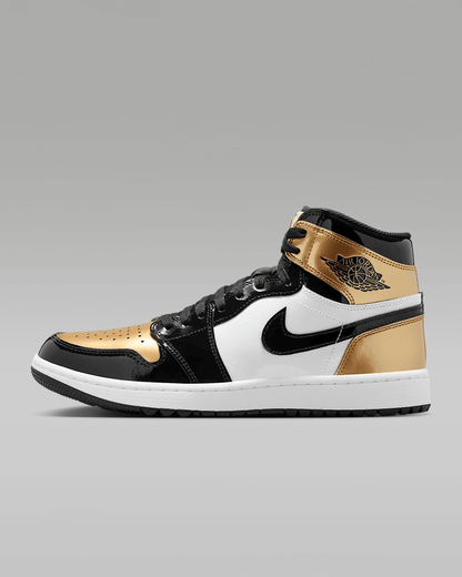 Men's Air Jordan 1 Retro High Metallic Gold Shoes