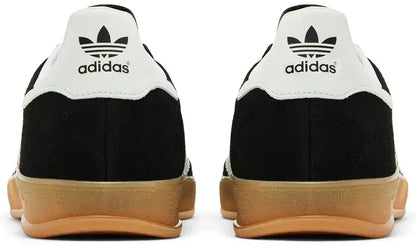 Men's Adidas Gazelle Indoor Black White Gum Shoes