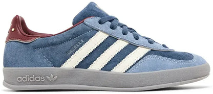 Men's Adidas Gazelle Indoor Crew Navy Burgundy Shoes