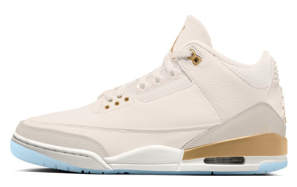 Men's Air Jordan 3 Champagne & Oysters Shoes
