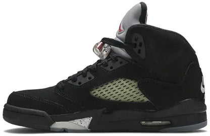 Men's Air Jordan 5 Black Metallic Shoes