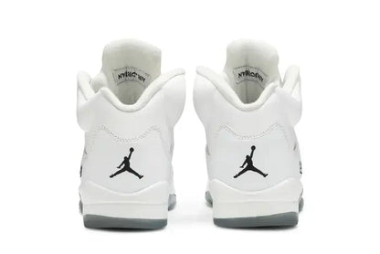 Men's Air Jordan 5 White Metallic Shoes