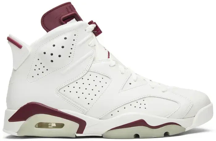 Men's Air Jordan 6 Maroon Shoes