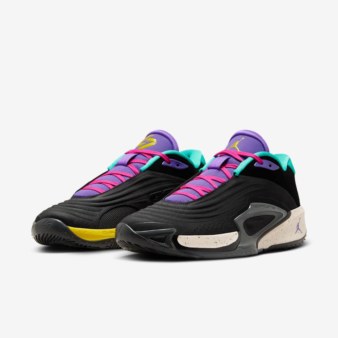 Men's Air Jordan Luka 4 Black Hyper Jade Shoes