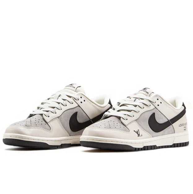 Men's SB Dunk Low x Louis Vuitton Grey Black Sneakers