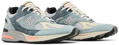 Men's New Balance 991v2 'Silver Blue Turbulence' Shoes