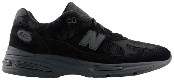 Men's New Balance 991v2 'Triple Black' Shoes