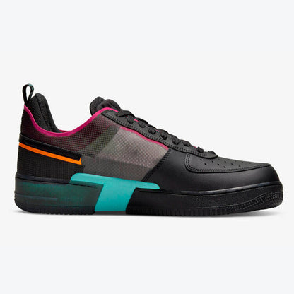Men's Nike Air Force 1 Black Neon Shoes