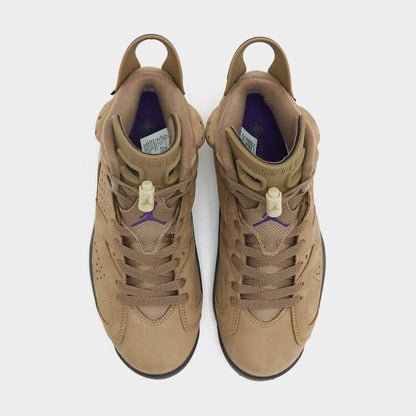 Men's Air Jordan 6 Brown Kelp Shoes