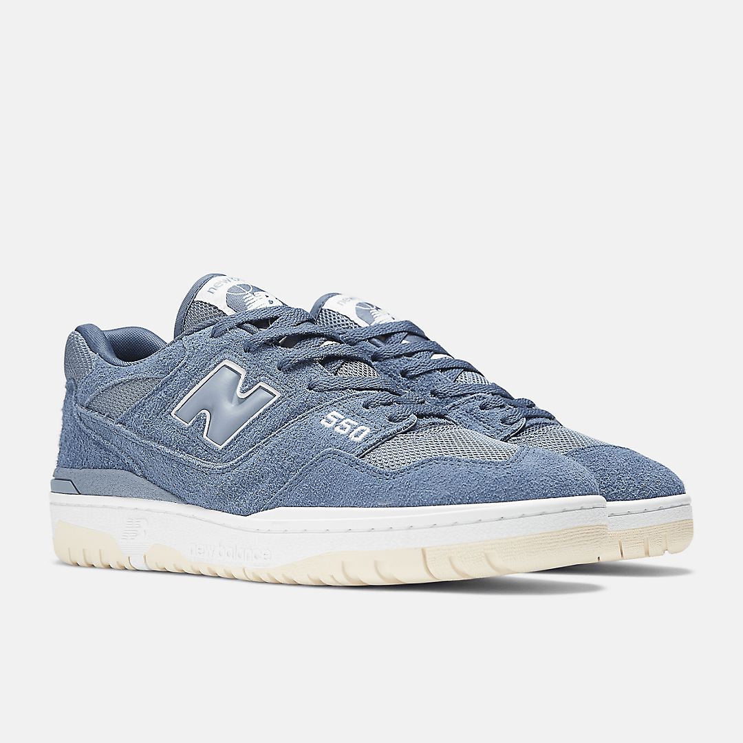Men's New Balance 550 Blue Suede Shoes