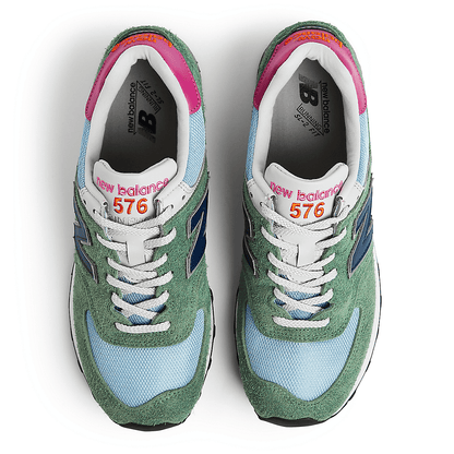 Men's New Balance 576 Green Stone Blue Shoes