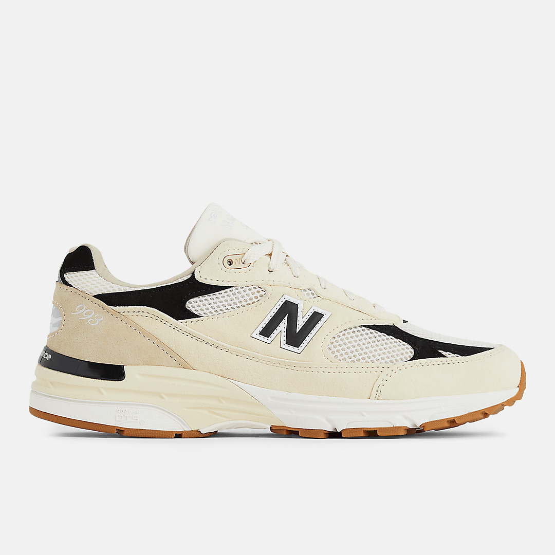 Men's New Balance 993 Sea Salt Black Shoes