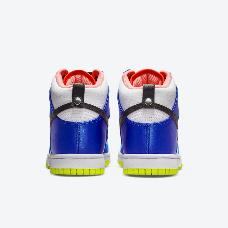 Men's Nike Dunk High Blue Satin Shoes