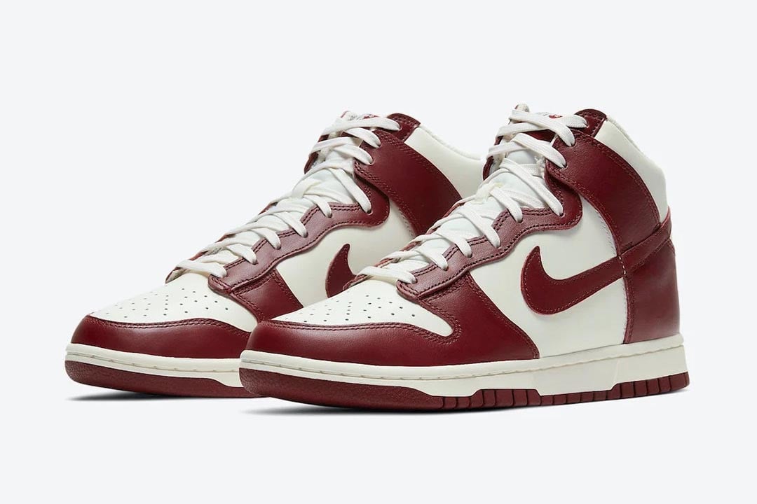 Men's Nike Dunk High Team Red Shoes