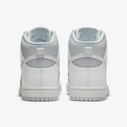 Men's Nike Dunk High White And Grey Shoes