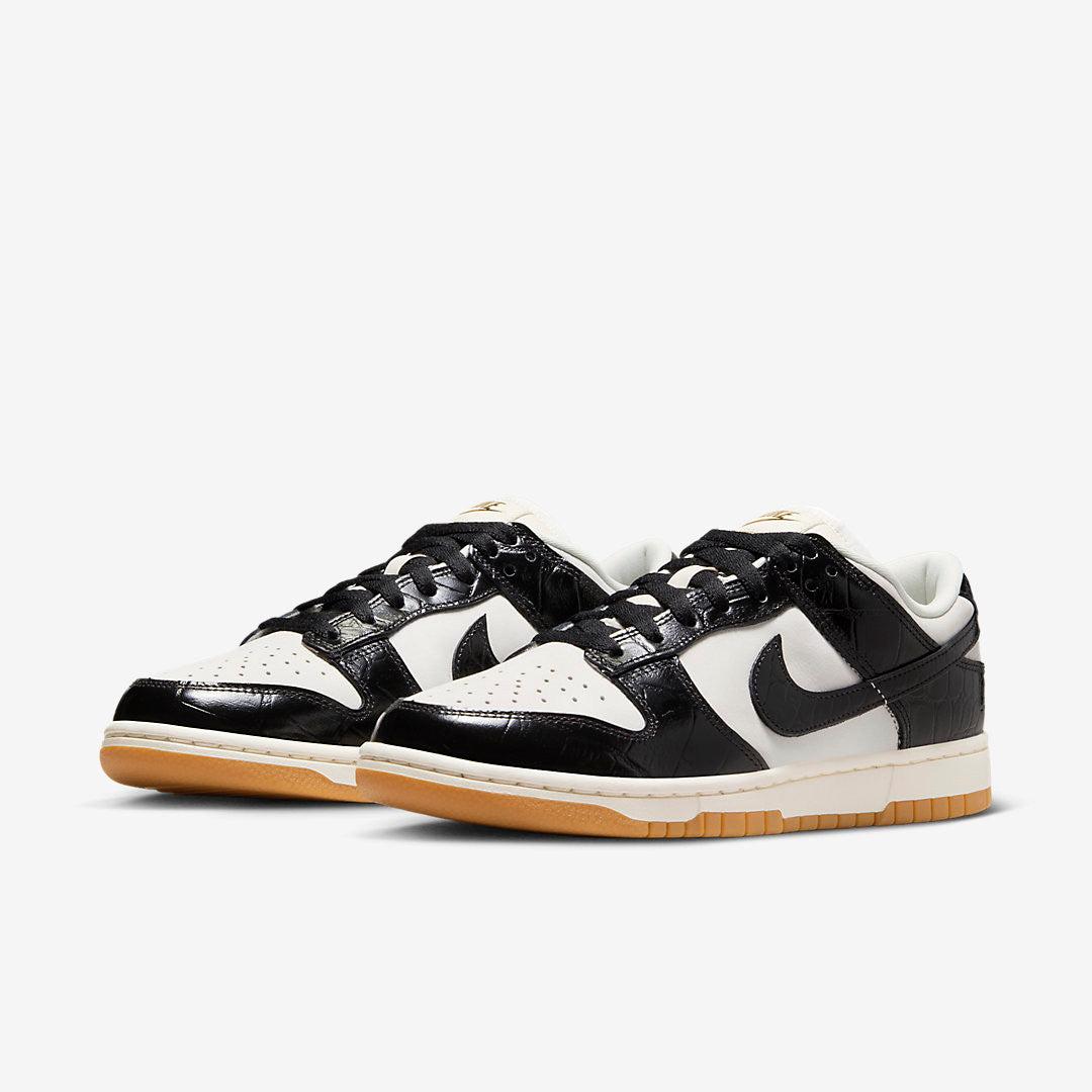 Men's Nike Dunk Low Black Croc Shoes