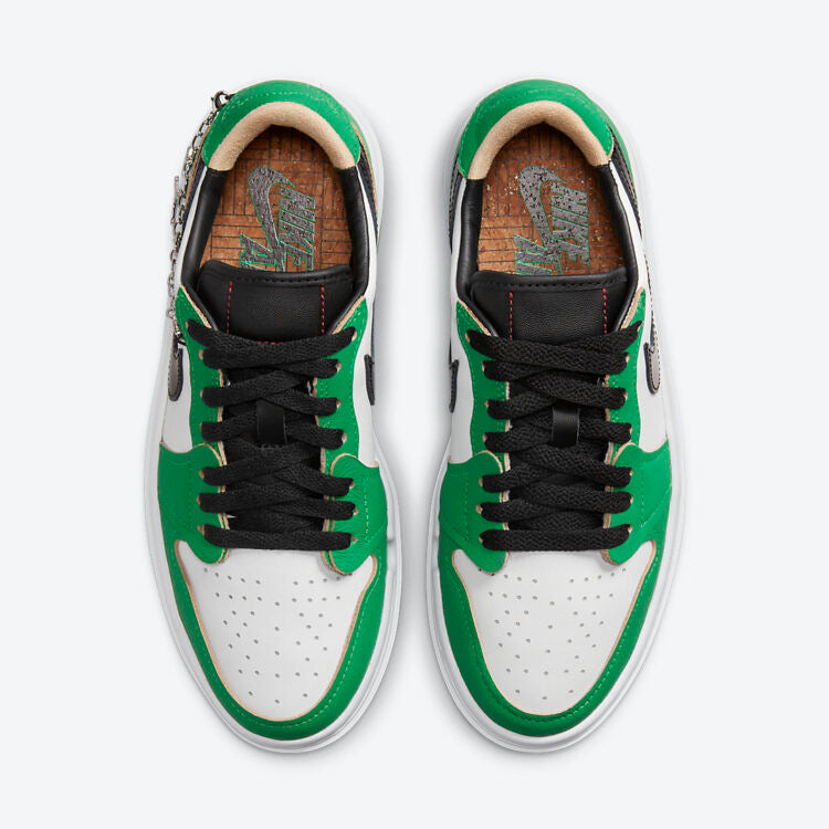 Men's Air Jordan 1 Elevate Low 'Lucky Green' Shoes