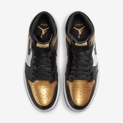 Men's Air Jordan 1 High Golf 'Metallic Gold' Shoes