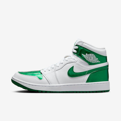Men's Air Jordan 1 High Golf 'Metallic Green' Shoes